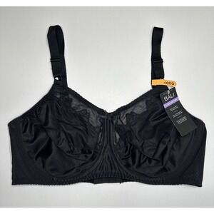 Bali Underwire Bra Flower Full Coverage Comfort Figure Floral U Back Womens 0180